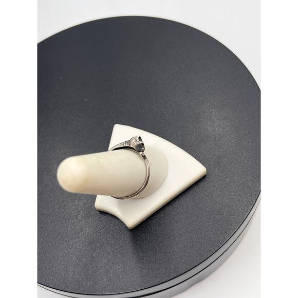 Sterling Silver 925 Curly Feline Kitten Cat Ring Sz 9 1/4 - Picture 7 of 9